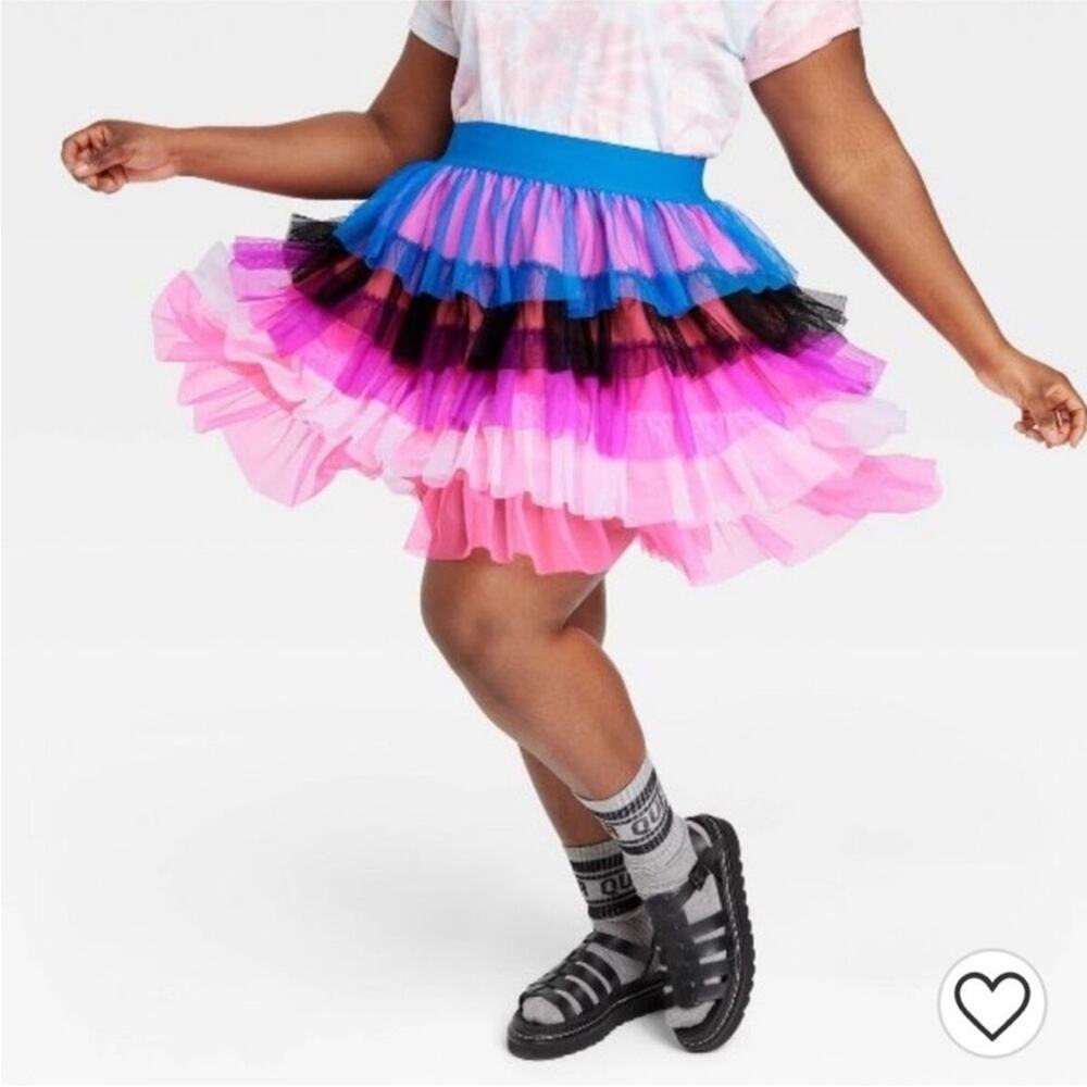 Target Pride Tiered Mesh Tull Ruffled Festival Skirt #targetpride